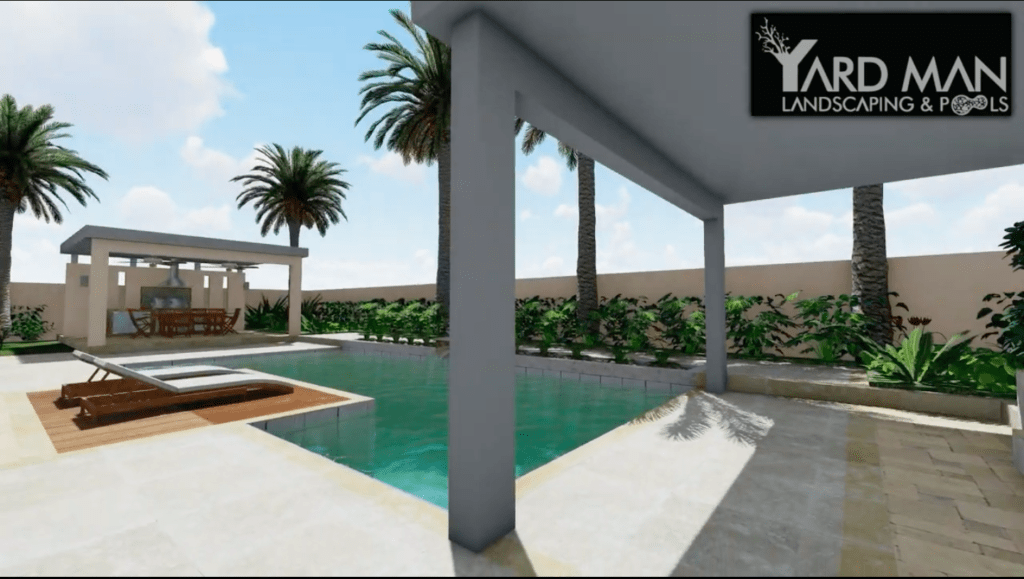 Backyard Pool & Landscape Design for Private Villa in Dubai