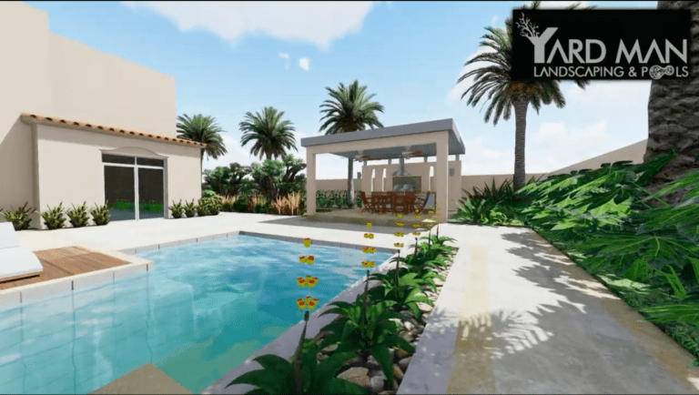 Backyard Pool & Landscape Design for Private Villa in Dubai